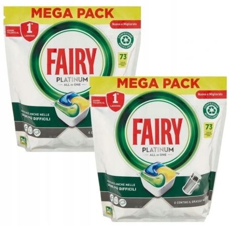 Kapsułki do zmywarki Fairy Platinum All In One Lemon 146 kapsułek