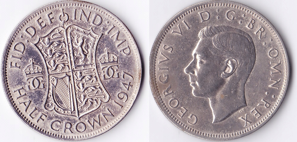 ANGLIA - 0,5 korony z 1947 roku. Z 892.
