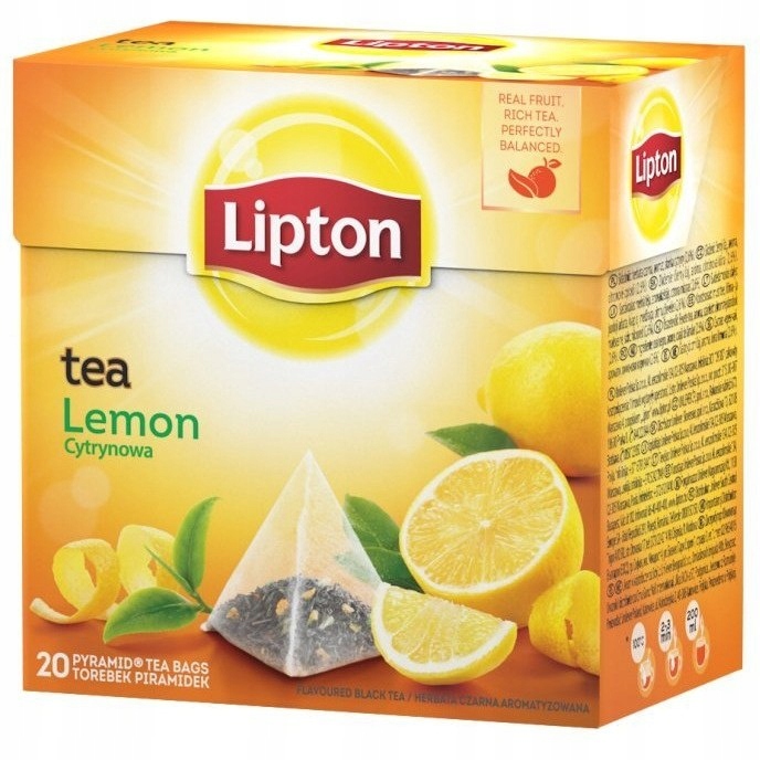 Herbata LIPTON PIRAMID czarna(20torebek) aromat cy