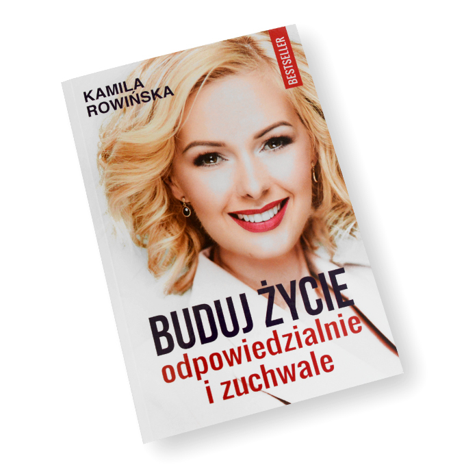 Książka z podpisem coach Kamili Rowińskiej.
