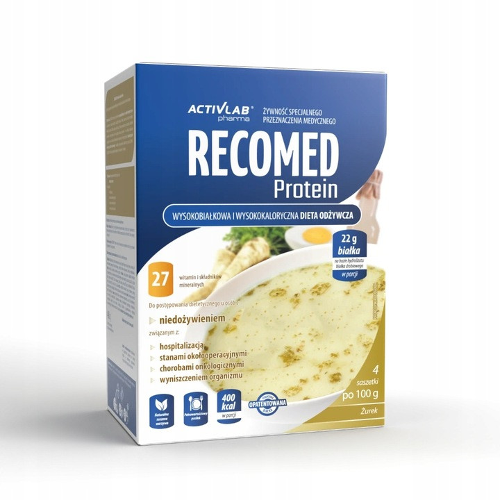 ACTIVLAB RECOMED PROTEIN Krem żurek 4x100g