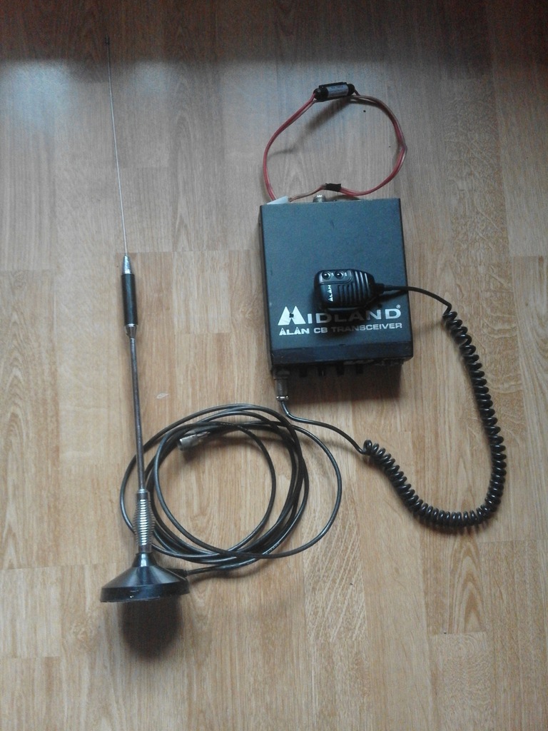 CB RADIO Alan 48 plus-,komplet antena,magnes