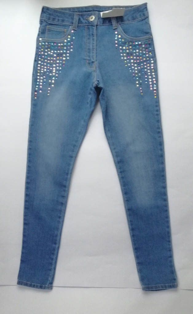 Spodnie jeansowe 11-12 lat 146-152 cm g425