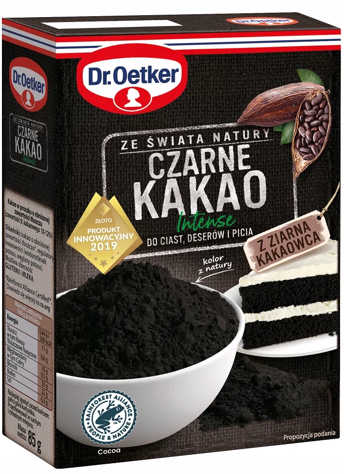 Dr. Oetker Czarne Kakao do ciast i deserów 85 g