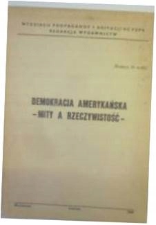 Demokracja amerykańska mity a rzeczywistość -