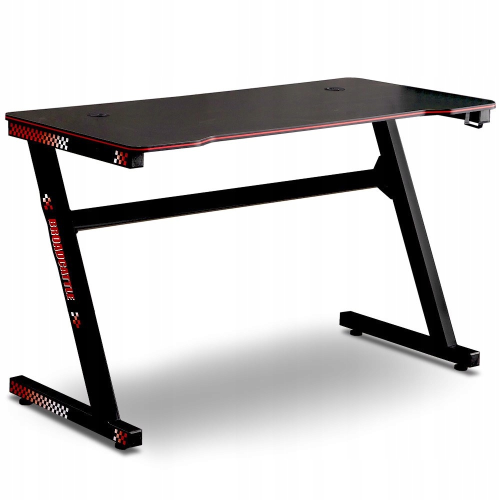 BIURKO GAMINGOWE KOMPUTEROWE CZARNE