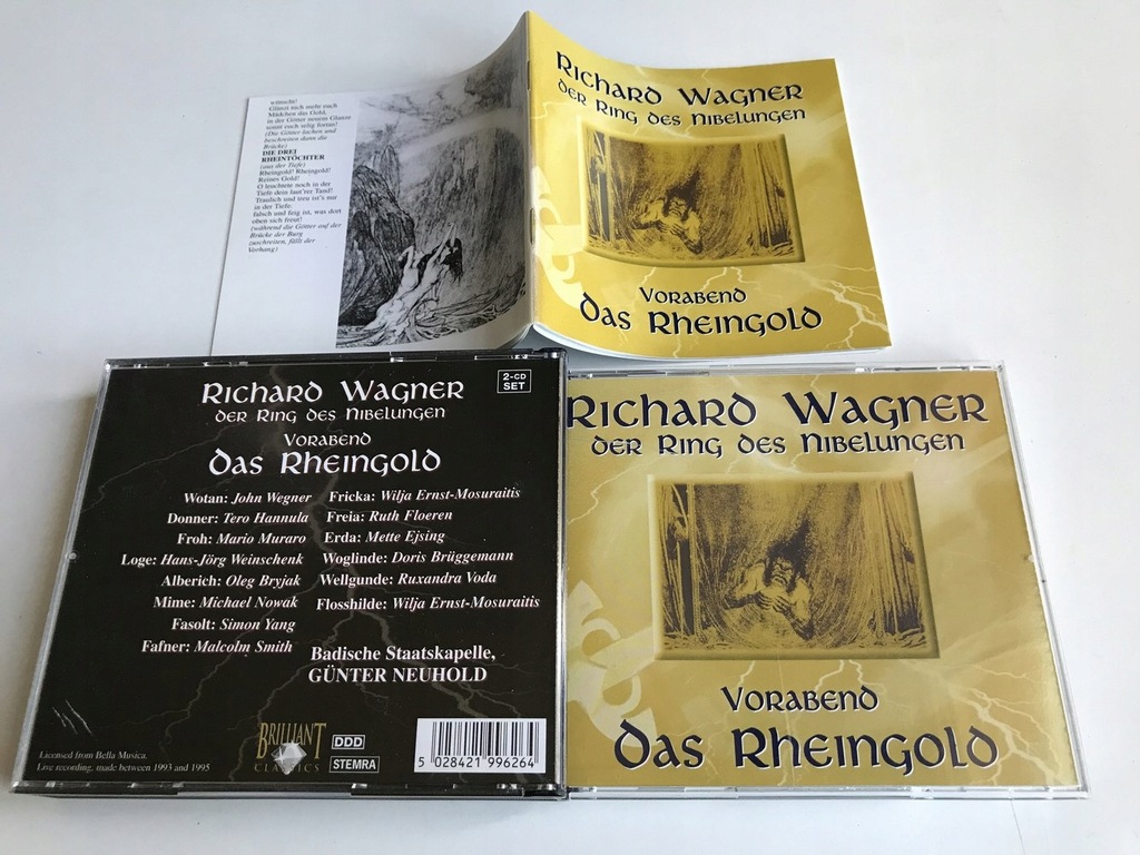 2CD Richard Wagner Der Ring Des Nibelungen Vorabend Das Rheingold 5/6
