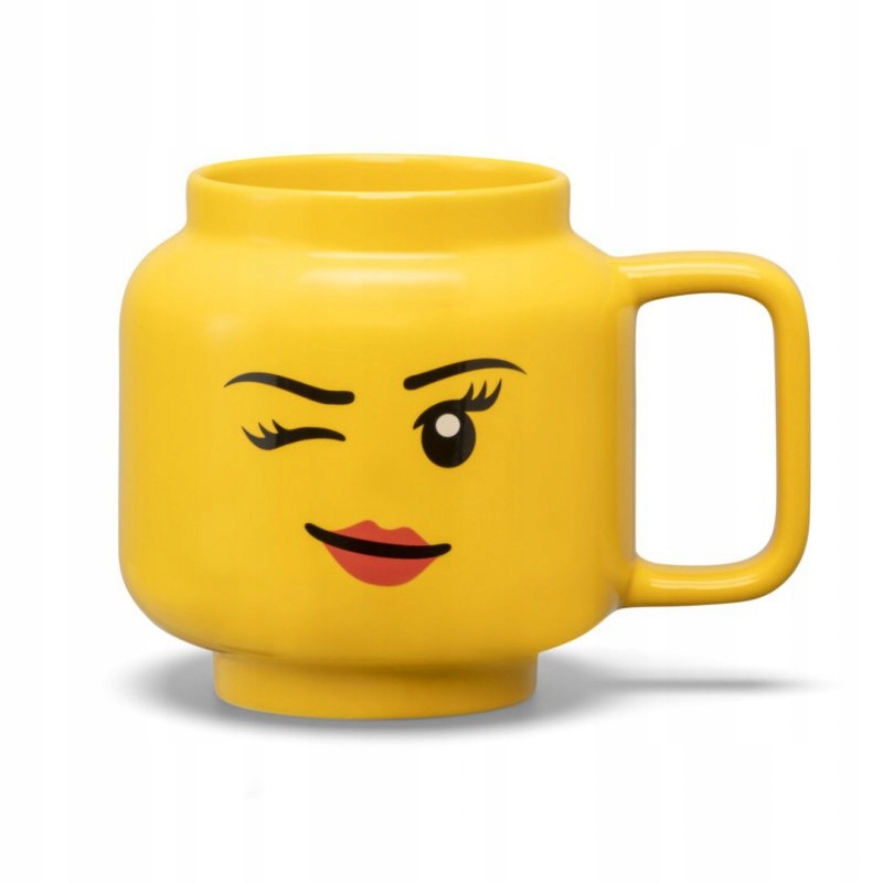 Kubek ceramiczny duża głowa LEGO - Dziewczynka (Oczko)