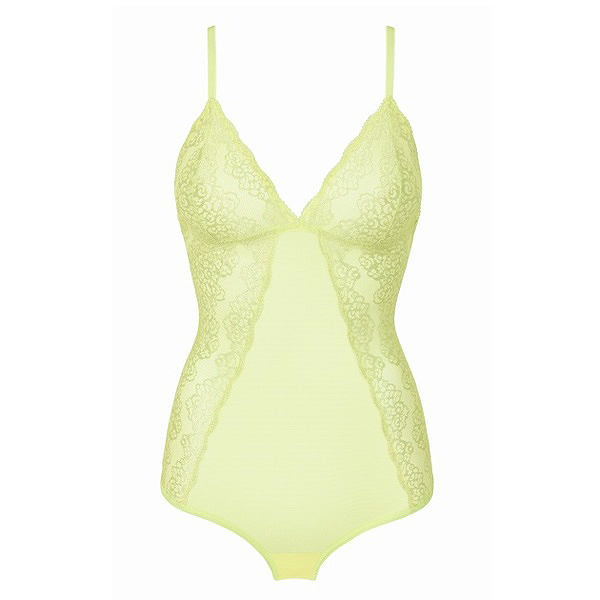 NOWE Intimissimi Tezenis limonka srebro body / S