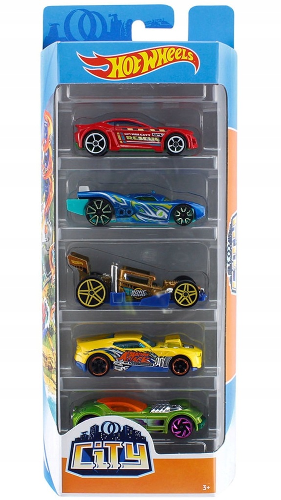 HOT WHEELS ZESTAW 5 AUTEK CITY 5-PAK FKT61