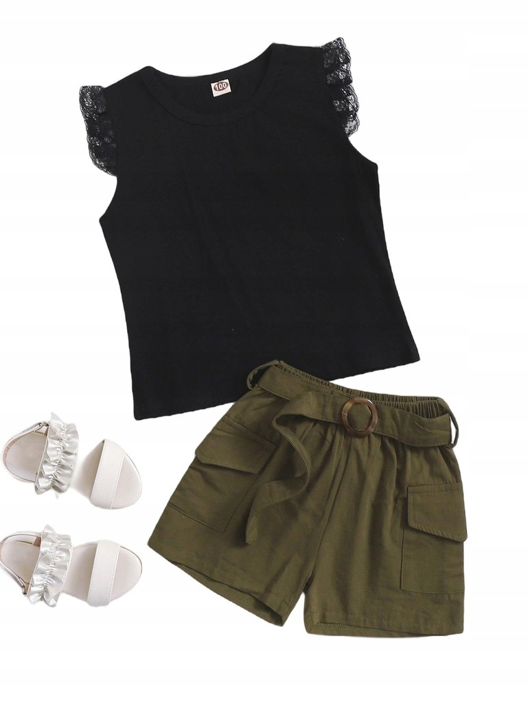 SHEIN KOMPLET SPODENKI TOP CKM NE8__120