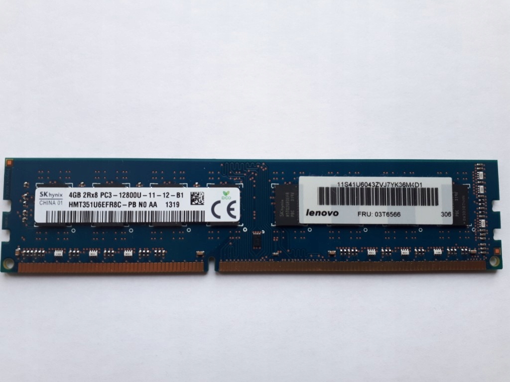 4GB DDR3 Hynix 1600Mhz HMT351U6EFR8C-PB