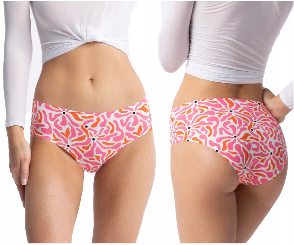 Julimex Figi damskie Majtki pastelowa grafika Lollipop Simple Classic S