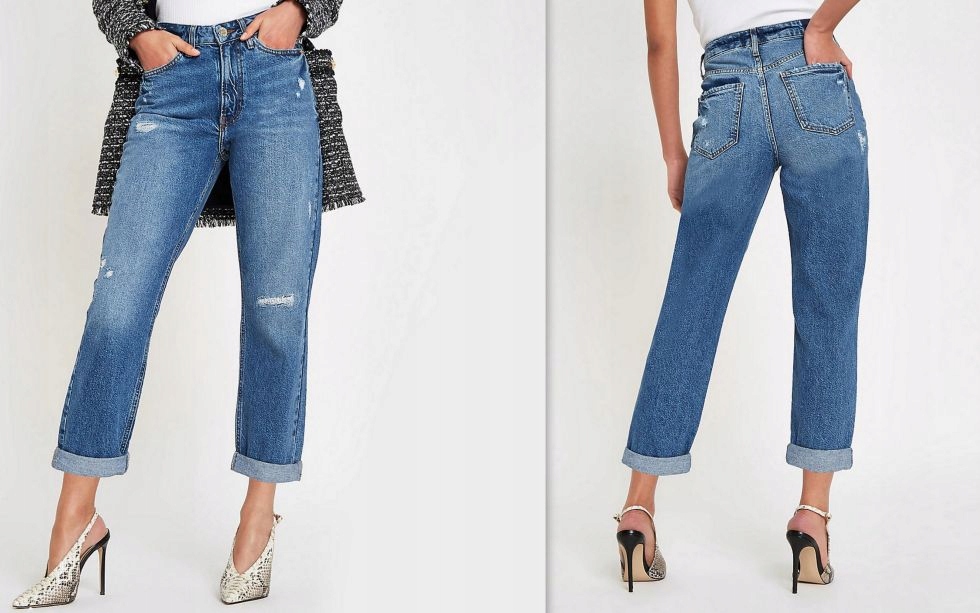 Nowe jeansy River Island r.36 mom fit -30%ceny