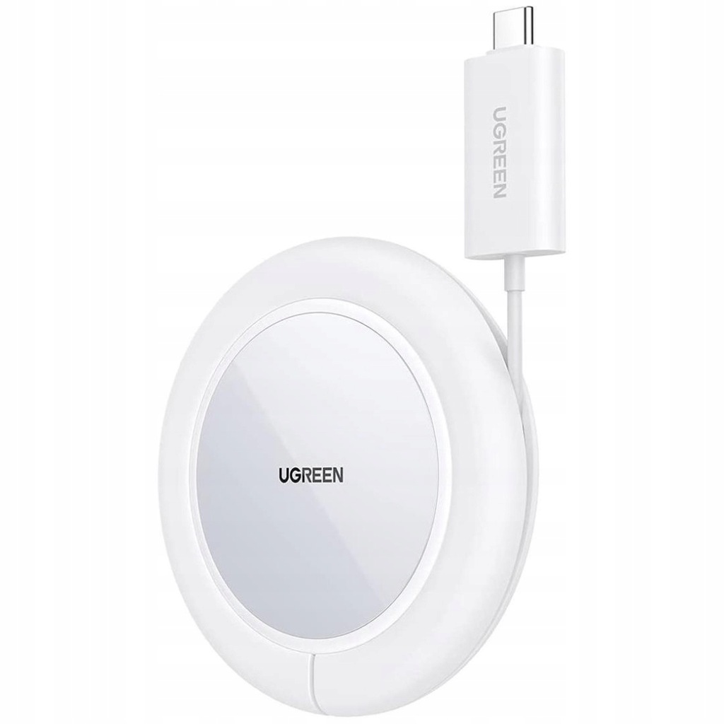 Ładowarka bezprzewodowa UGREEN CD245, 15W (biała)