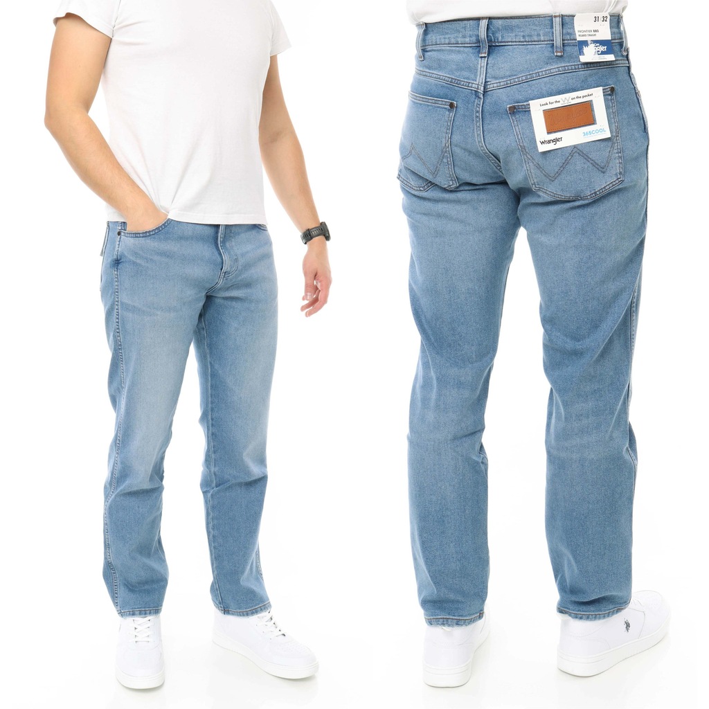 WRANGLER FRONTIER spodnie męskie proste W36 L32
