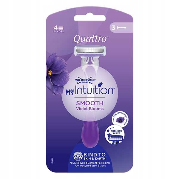 My Intuition Quattro Smooth Violet Bloom jednorazowe maszynki do golenia dl