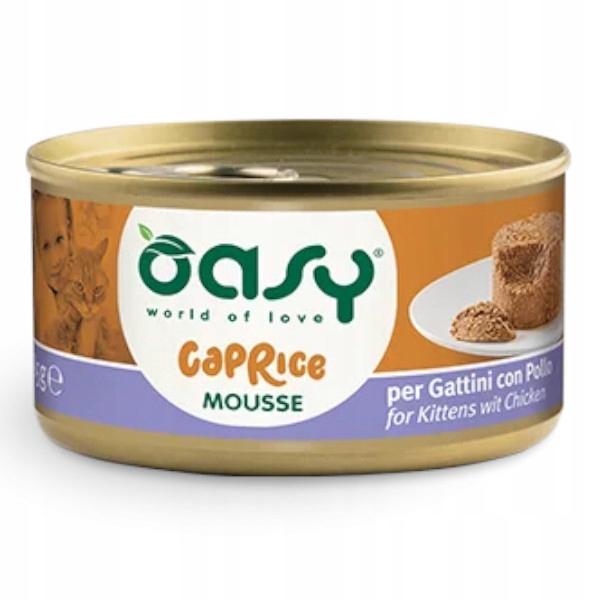 Oasy Caprice Mousse kitten z kurczakiem 85g