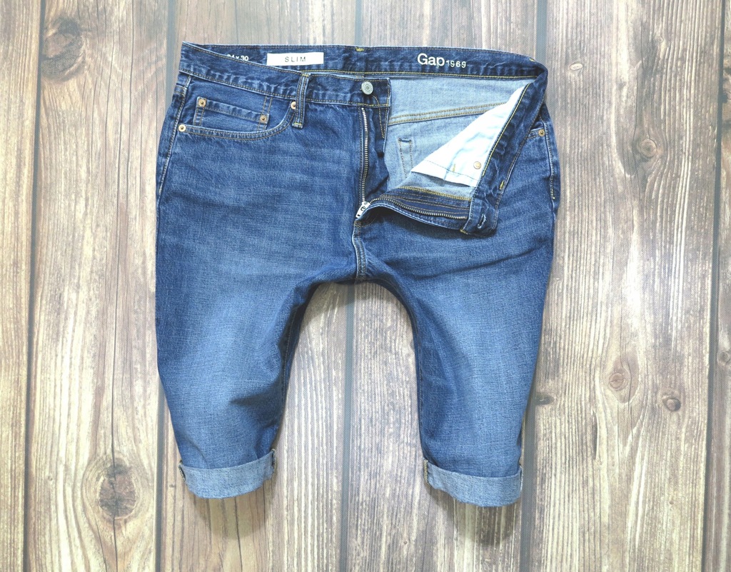 GAP JEANS DENIM _ SLIM _ SPODENKI _ W34 _ XL _