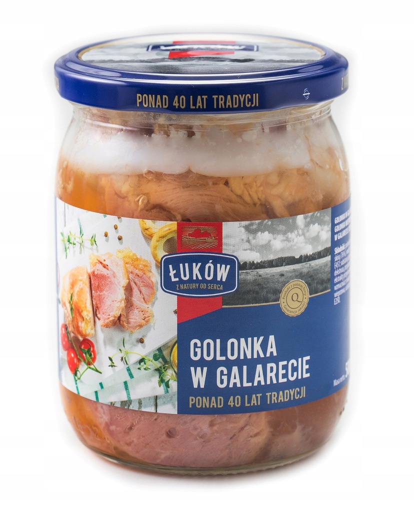 GOLONKA W GALARECIE mięso wieprzowe ze skórą 500g