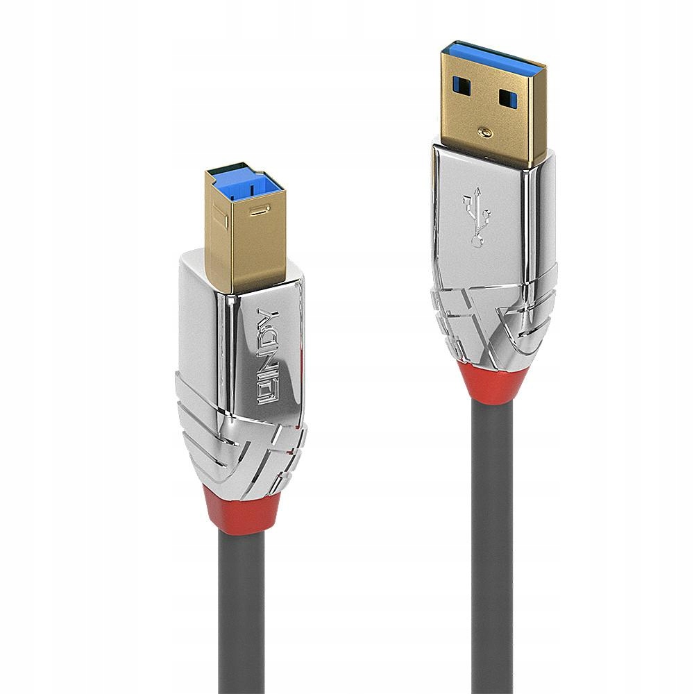 Lindy 36661 Kabel USB 3.0/3.1 A-B Cromo Line - 1m
