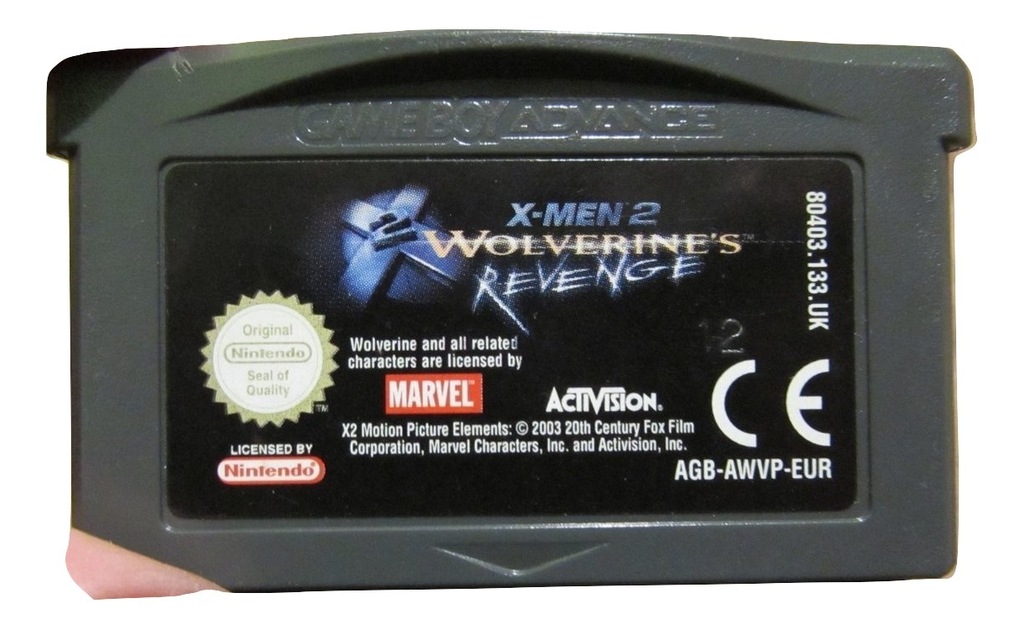 NINTEN GAME BOY ADVANCE X-MEN 2 Wolverine's Reveng