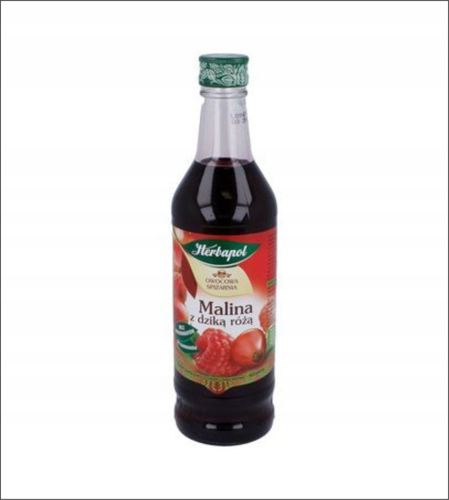 Syrop owocowy malina dzika róża 420ml