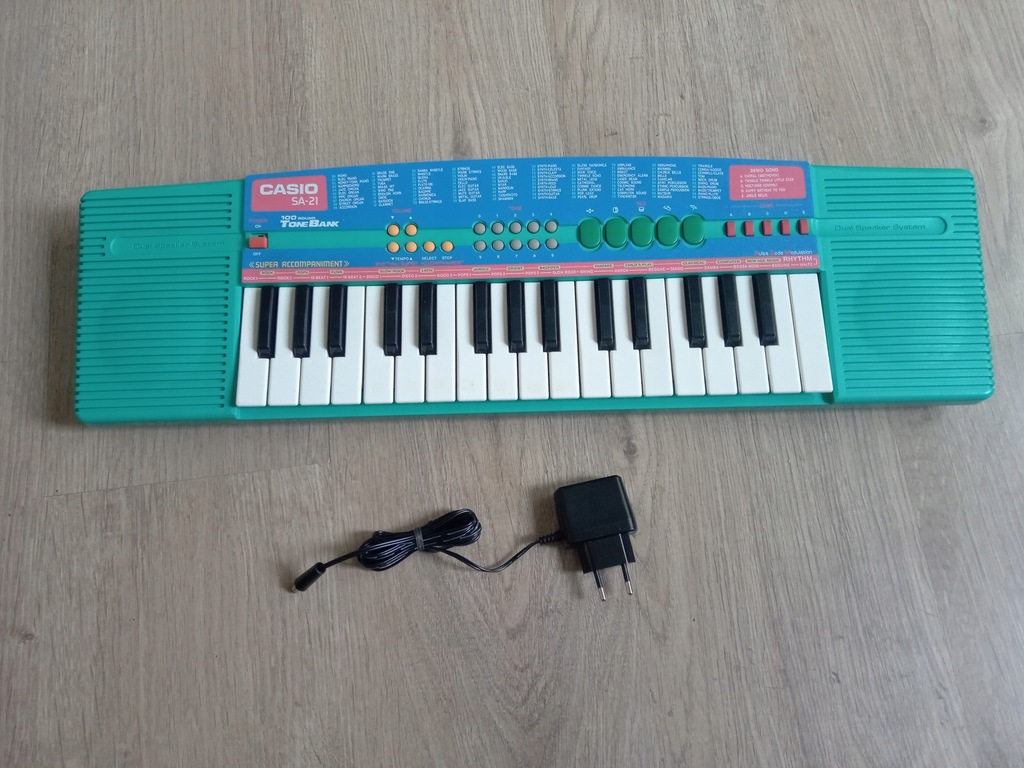 Keyboard Casio SA 21 Do Nauki Zasilacz 12170928713 oficjalne archiwum Allegro