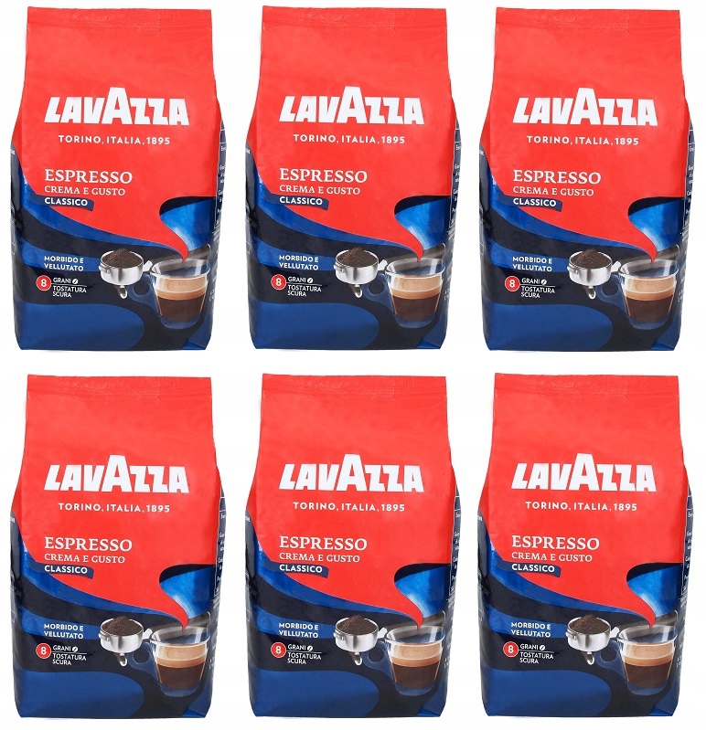 Lavazza Kawa Ziarnista Crema e Gusto Classico 6 kg