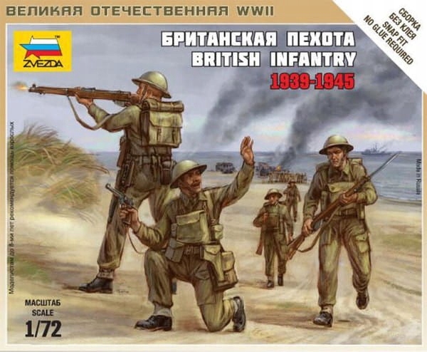 Zvezda 6166 1:72 British Infantry 1939-1945