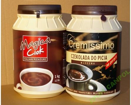 Włoska czekolada do picia CREMISSIMO puszka 1kg