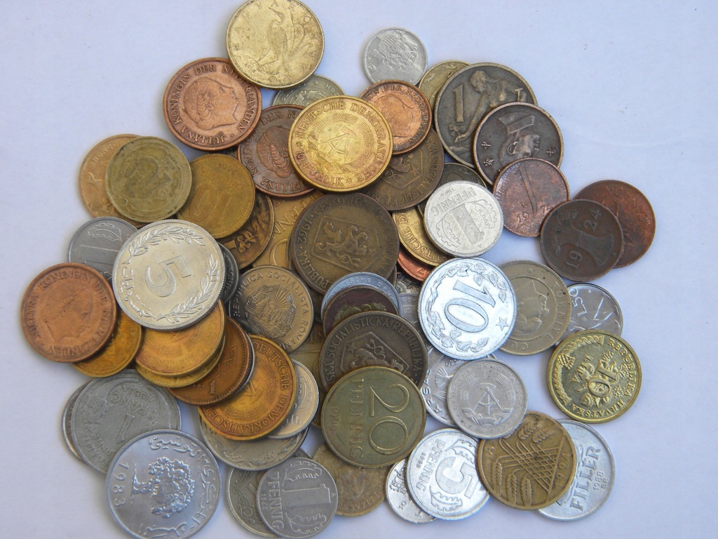 MIX monet ponad 70 szt. świat bez PRL-u BCM (Z48)