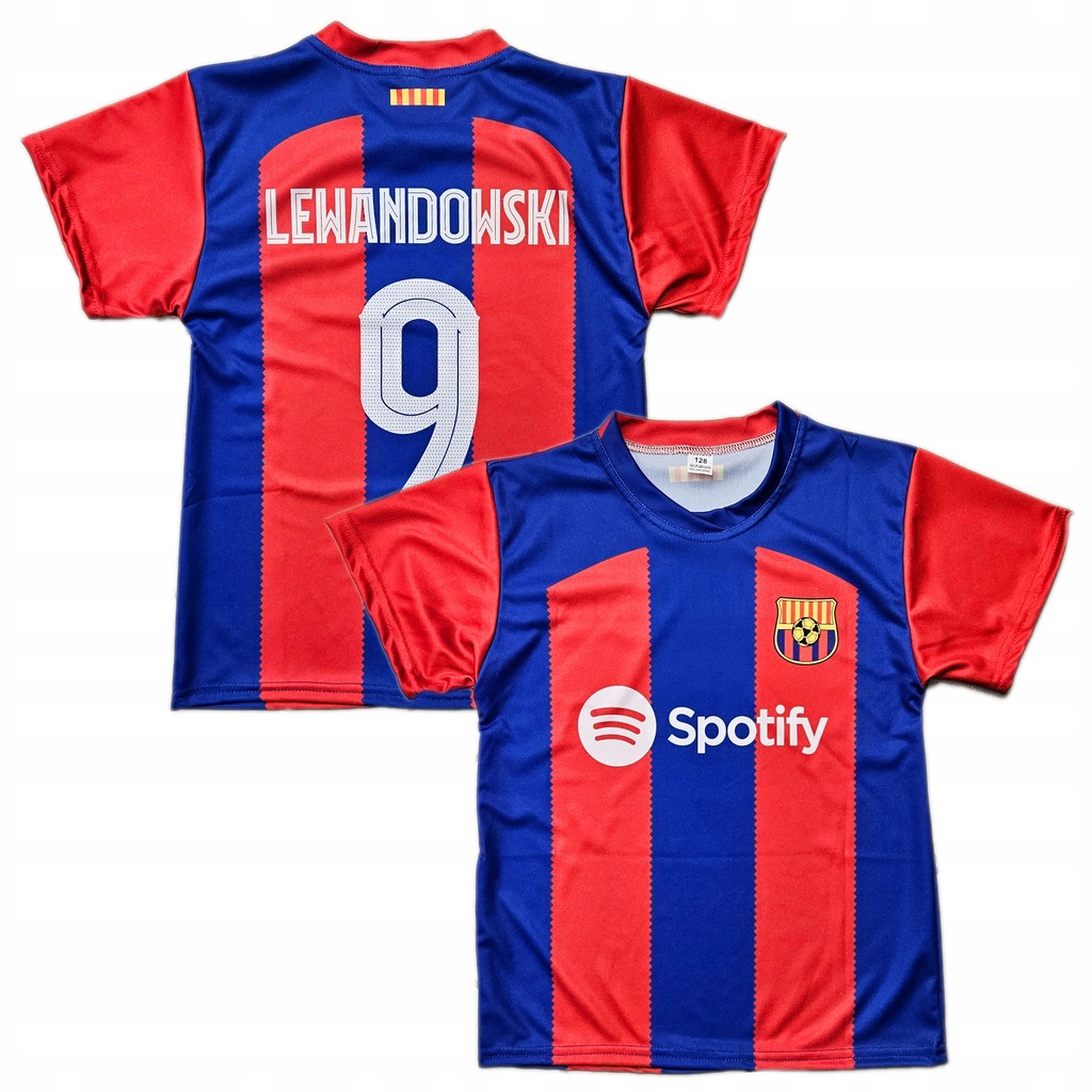 KOSZULKA PIŁKARSKA LEWANDOWSKI FC BARCELONA 128 cm