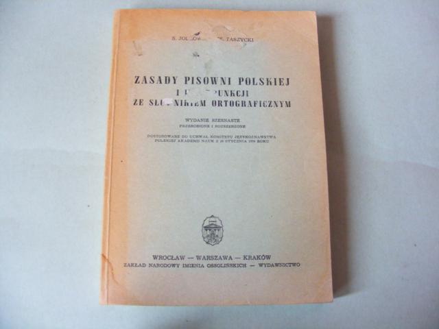 Zasady pisowni polskiej i interpunkcji  Jodłowski