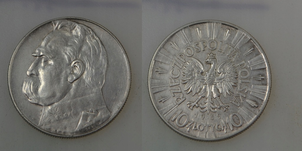 Polska - II RP - srebro - 10 Złotych 1939 rok