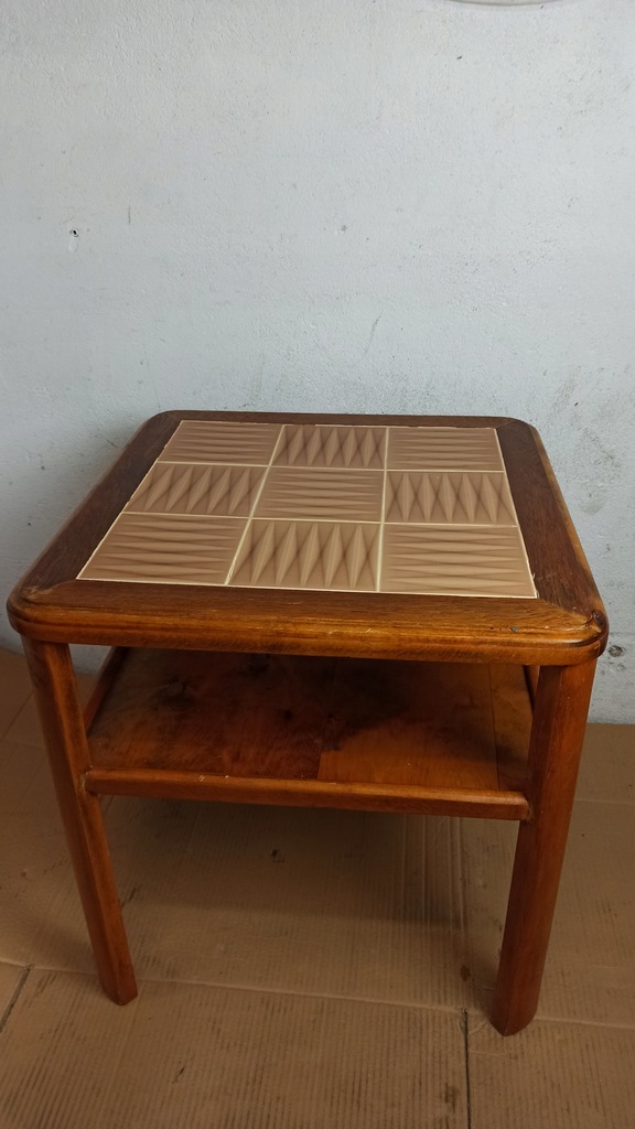 Stylowy stolik ława w stylu Art deco kafle