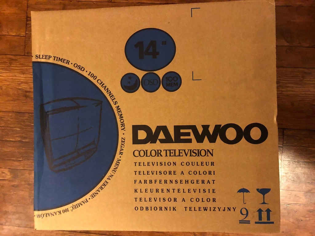 TELEWIZOR KINESKOPOWY 14" CALI DAEWOO - NOWY