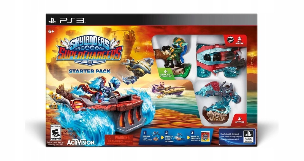 SKYLANDERS SUPERCHARGERS PS3 ZESTAW STARTOWY NOWY 7422777138