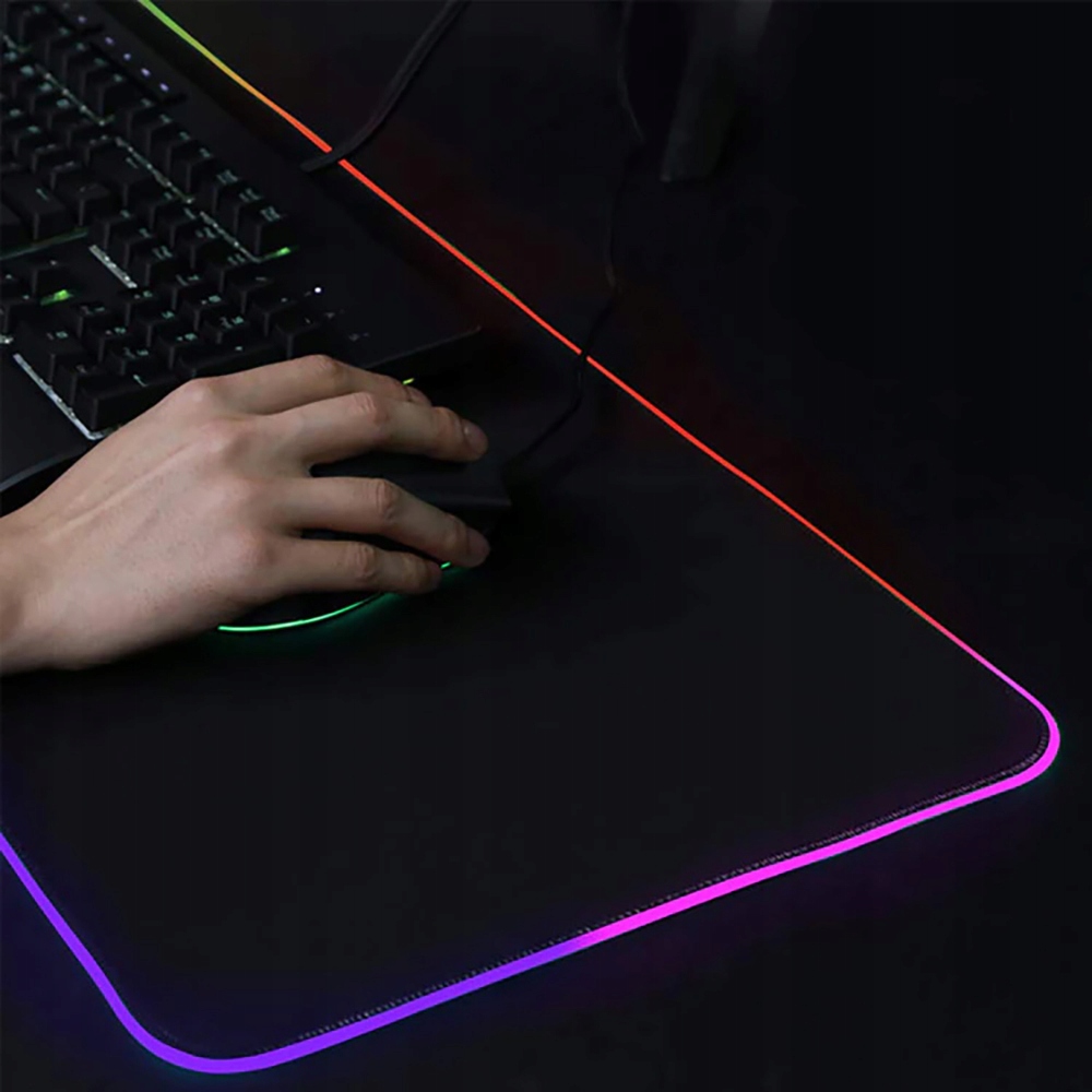 Купить ЦВЕТНОЙ КОВРИК ДЛЯ ИГРОВОЙ МЫШИ RGB 80x30СМ: отзывы, фото, характеристики в интерне-магазине Aredi.ru