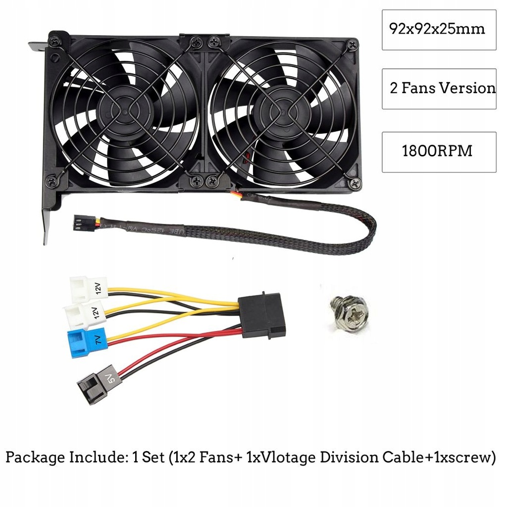 90 mm-2 wentylatory Hydrauliczny VGA Cooler Dual Ultra Ciche Desktop Co Fan