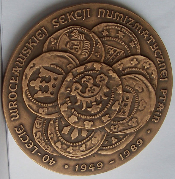 MEDAL- 40 lat Wrocławskiej Sekcji Numizmatycznej