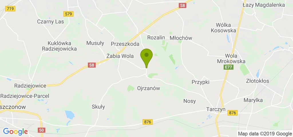 Działka Żabia Wola, grodziski, 1592,00 m²