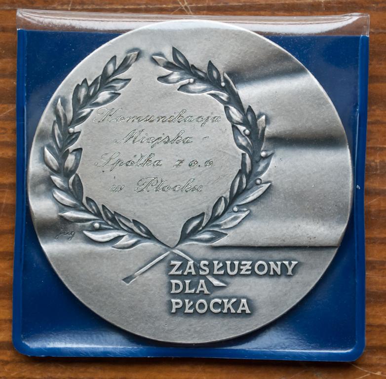 Pamiatkowy medal "Zasłużony dla Płocka"