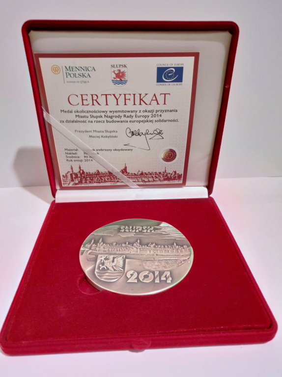 Medal okolicznościowy Słupsk 2014