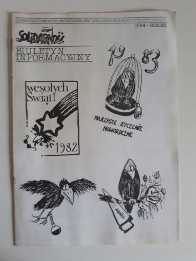 Biuletyn Informacyjny SOLIDARNOŚĆ 54 / 1983