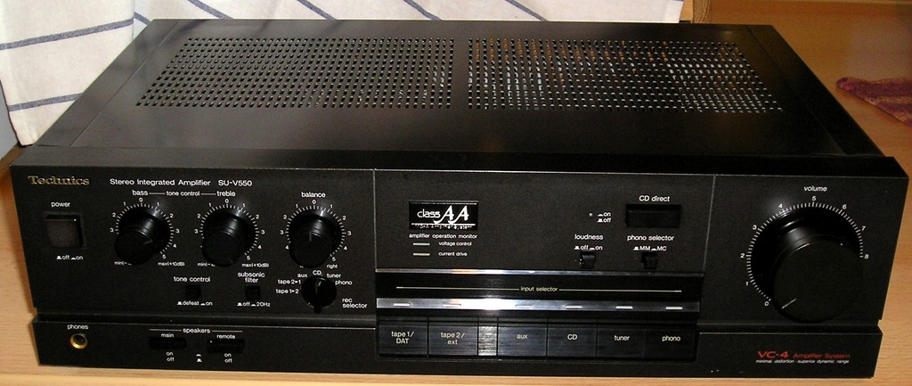 Wzmacniacz Technics SU V 550 55W /8 oh Class AA czarny