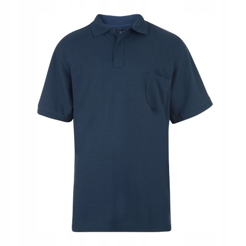 KAM 501A Koszulka Polo Niebieska Duże Rozmiary 2XL