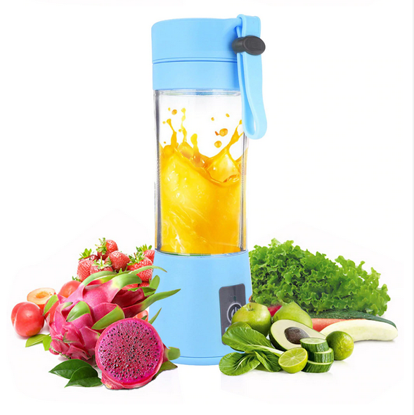 Blender przenośny kubek 380 ml shaker mobilny blue