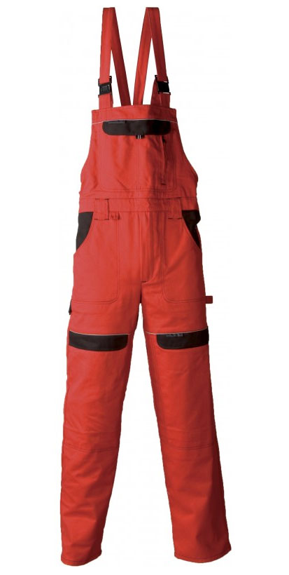 CZERWONE SPODNIE ROBOCZE 100% BAWEŁNA r 64 / XXXL