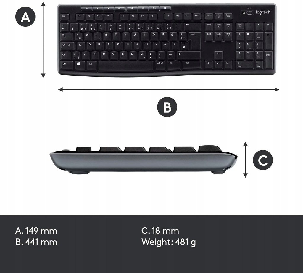 Купить Logitech MK270: клавиатура + мышь M185 + комплект K270: отзывы, фото, характеристики в интерне-магазине Aredi.ru